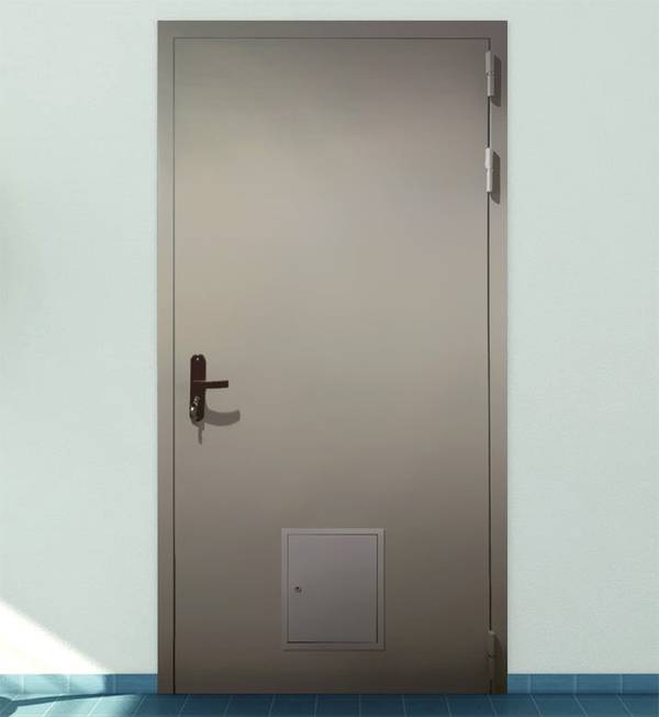 Однопольная дверь со стыковочным узлом